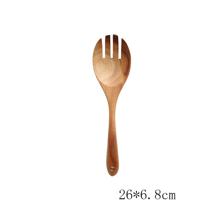 Teak Wood Cooking Utensil Set - 7 Piece Kitchen Tools
