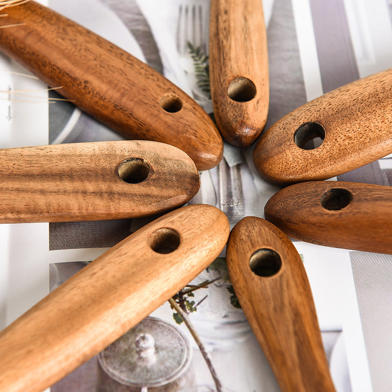 Teak Wood Cooking Utensil Set - 7 Piece Kitchen Tools